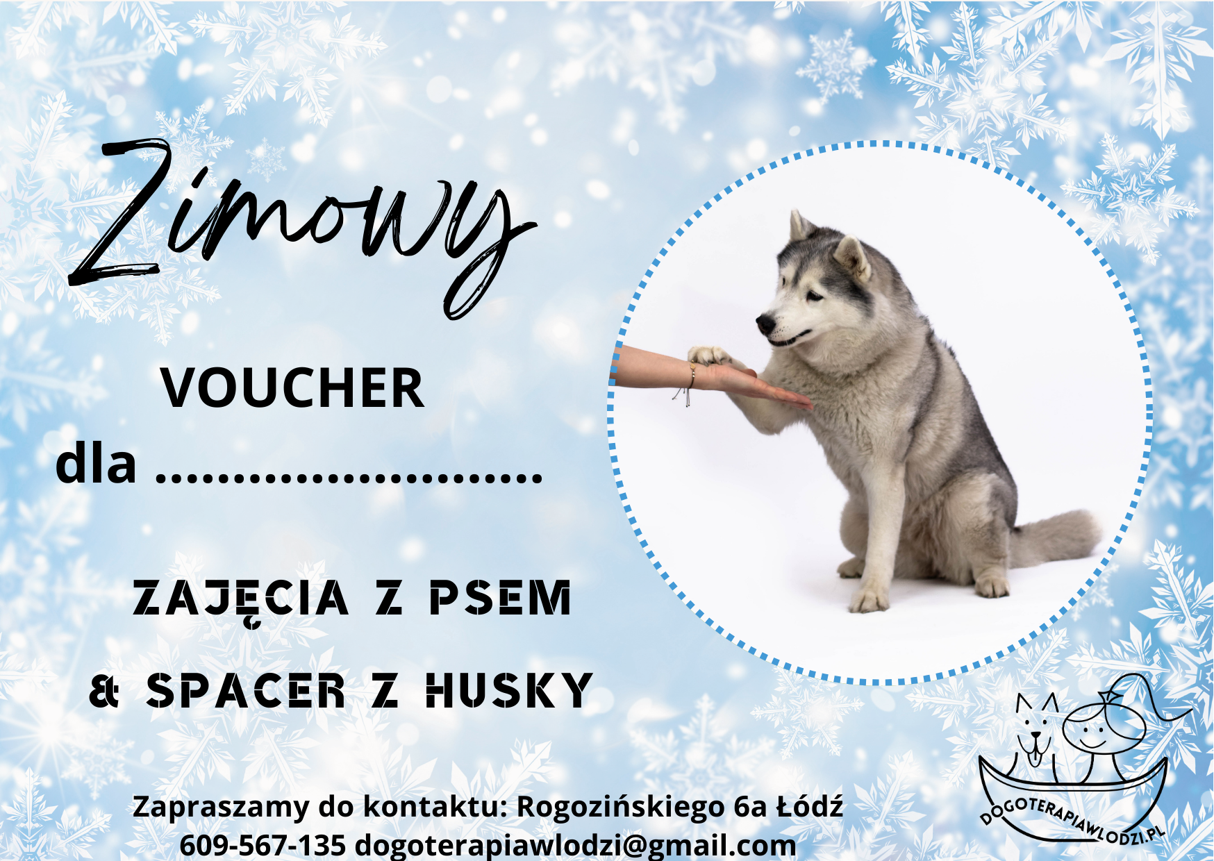 VOUCHER zimowy SPACER Z HUSKY (2)